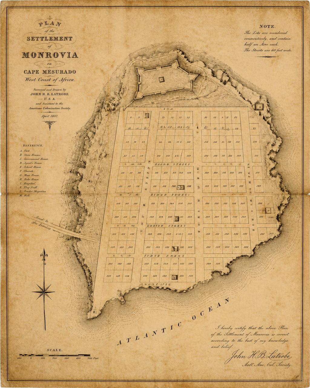 Plan of the Settlement of Monrovia